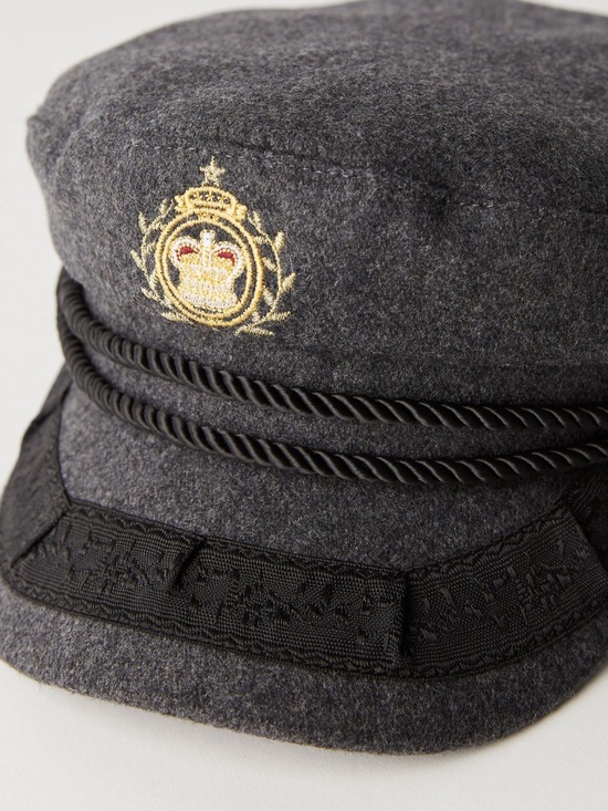 Free People Wool Cadet Hat Gray One Size New main image 6